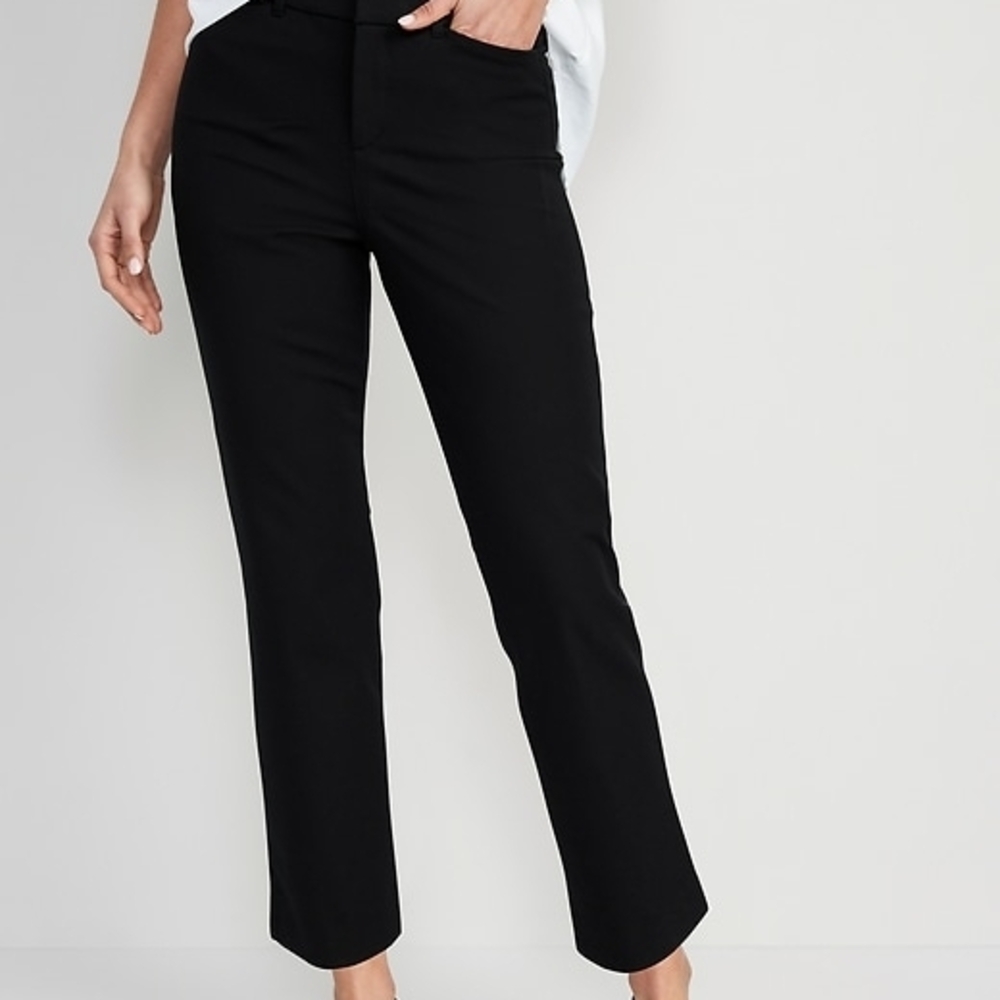 Old Navy Black Straight-Leg Women's Jeans